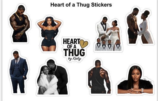 Heart of a Thug Signature Sticker Sheet (6x4)